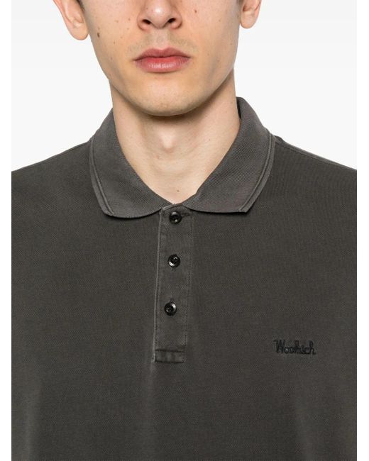 Woolrich Black Mackinack Polo for men