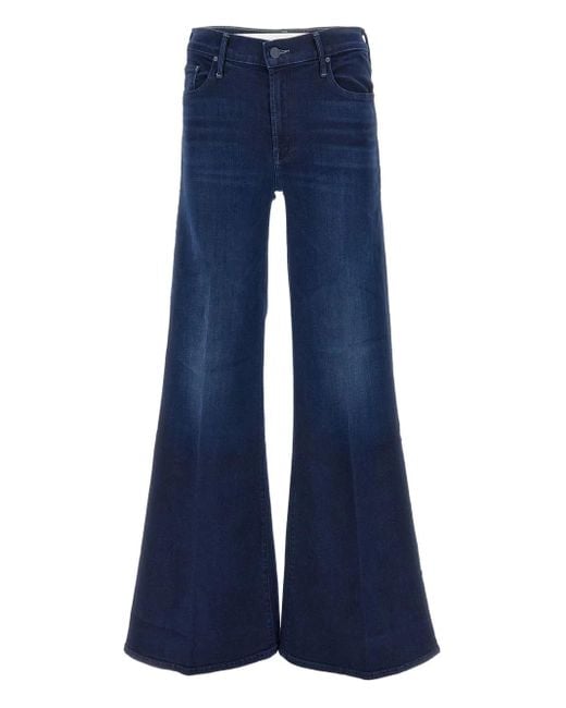Mother Blue Five-Pocket Jeans