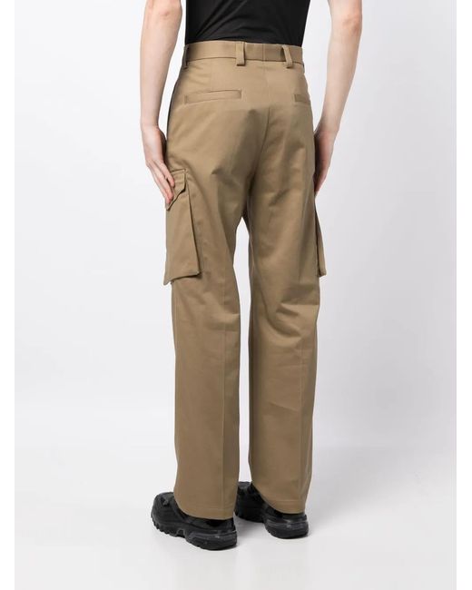 HUGO Natural Straight-Leg Cargo Pants for men