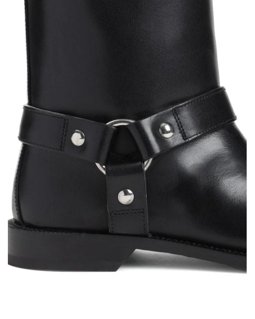 Loewe Black Campo Biker Boots