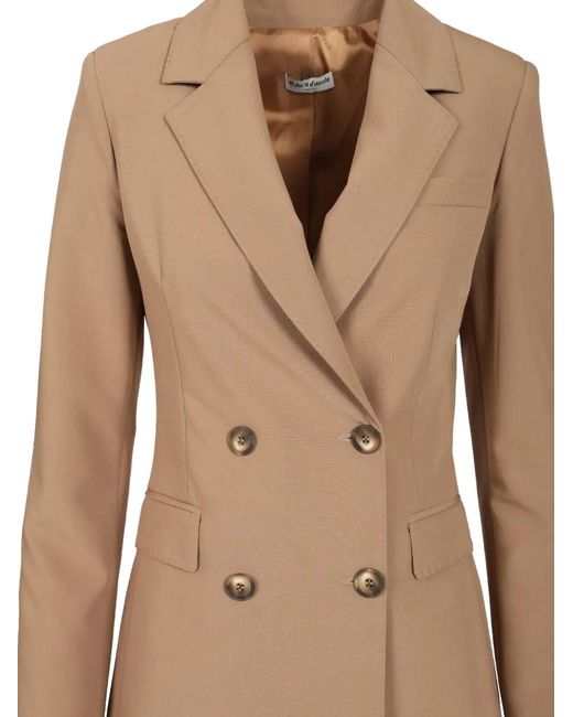 Al Duca D'aosta Natural Double-Breasted Blazer
