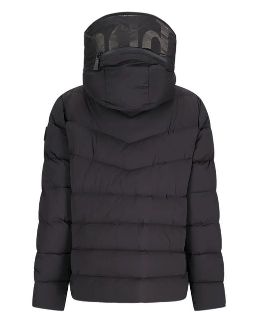 Add Black Quilted Hooded Jacket for men