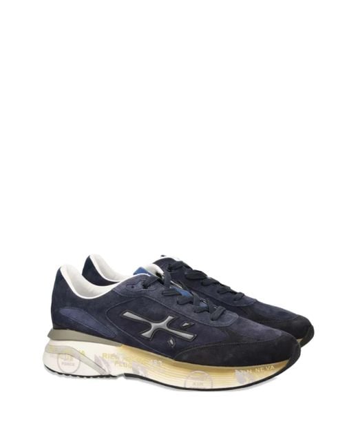 Premiata Blue Flat Shoes for men