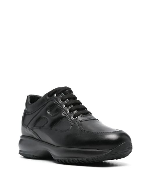 Hogan Black Interactive Sneakers