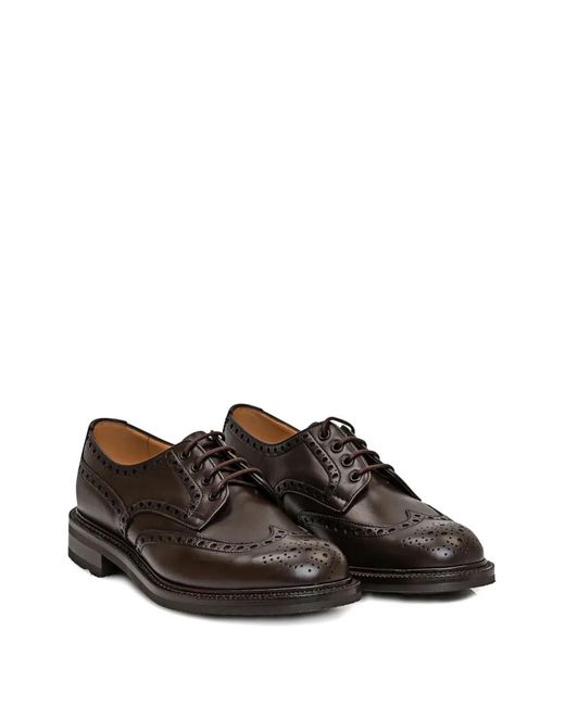Church's Brown Horsham Brogue Stacked Heel Loafers for men