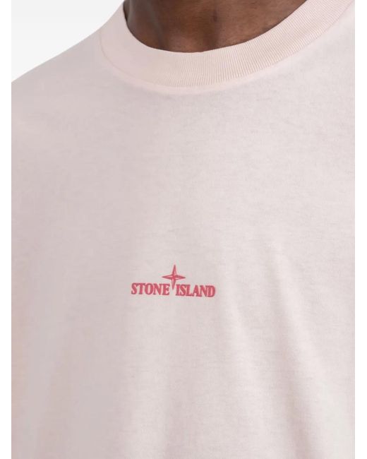 Stone Island Natural Regular-Fit T-Shirt With Desert Print for men