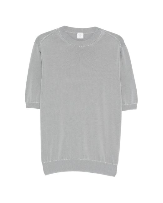Eleventy Gray Round-Neck T-Shirt for men