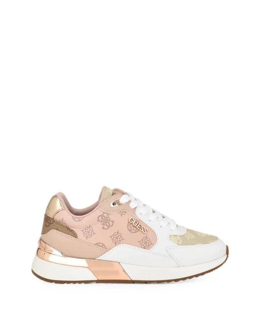 Guess Pink Moxea 4G Logo Sneakers