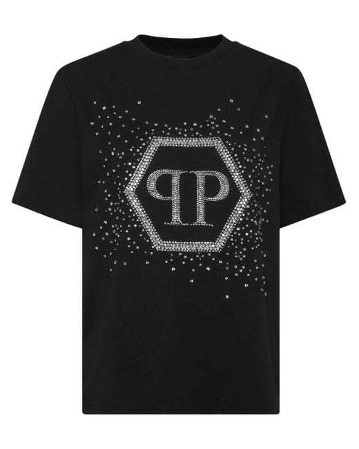 Philipp Plein Hexagon Tシャツ Black