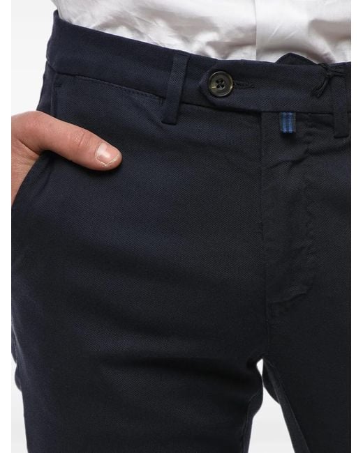 Corneliani Blue Circle Chino Trousers for men