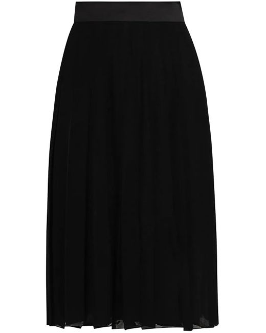 Dolce & Gabbana Black Pleated Skirt
