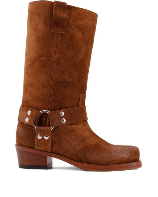 Botas altas con detalle de anilla Paris Texas de color Brown