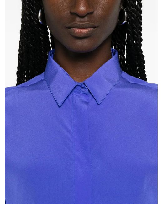 Tom Ford Blue Buttoned Long-Sleeve Shirt