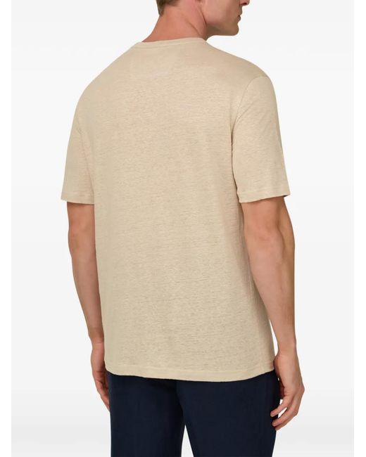 Boggi Natural Crew-Neck T-Shirt for men