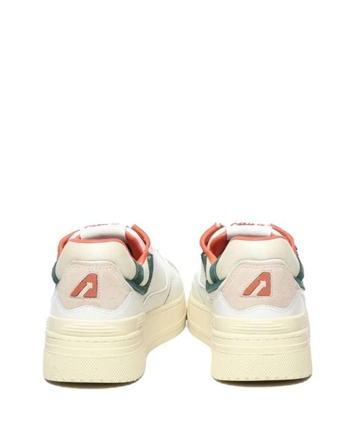 Autry White Leather Suede Trainers for men
