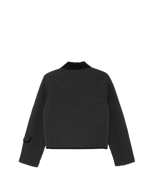 Maison Kitsuné Black Quilted Jacket