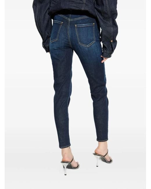 Vaqueros con placa del logo DSquared² de color Blue