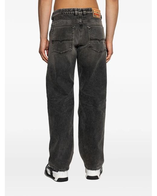 DIESEL Black 1980 D-Eeper-Ra Ripped Jeans for men
