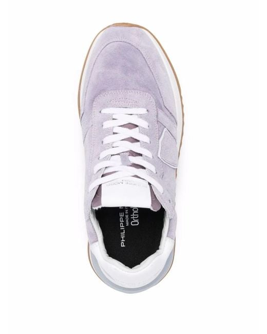 Philippe Model White Paris Logo Patch Sneakers