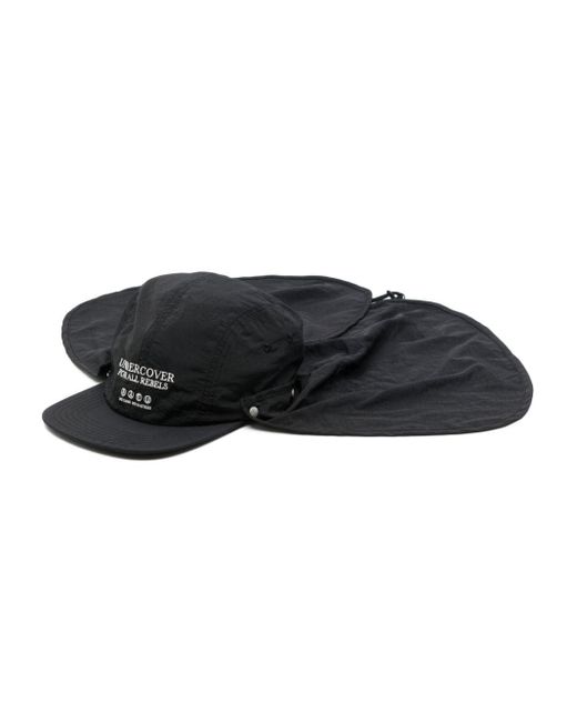 Undercover Black Flapper Baseball Cap for men