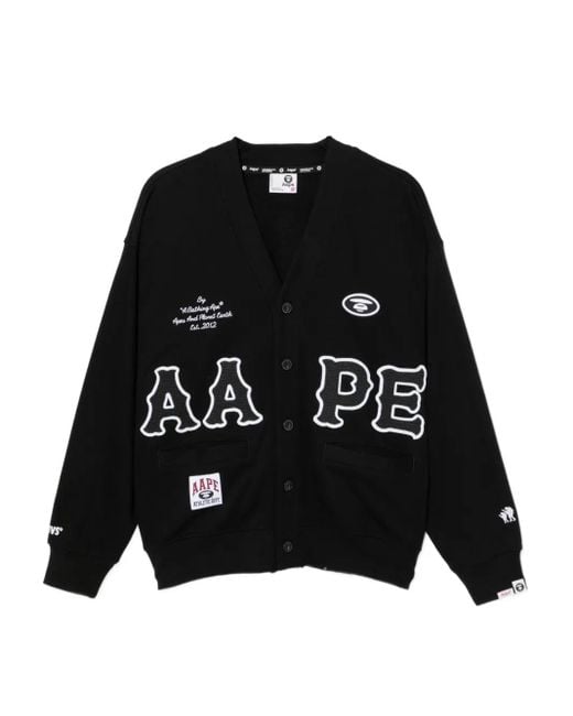 Aape By A Bathing Ape Black Moonface Sweatshirt for men