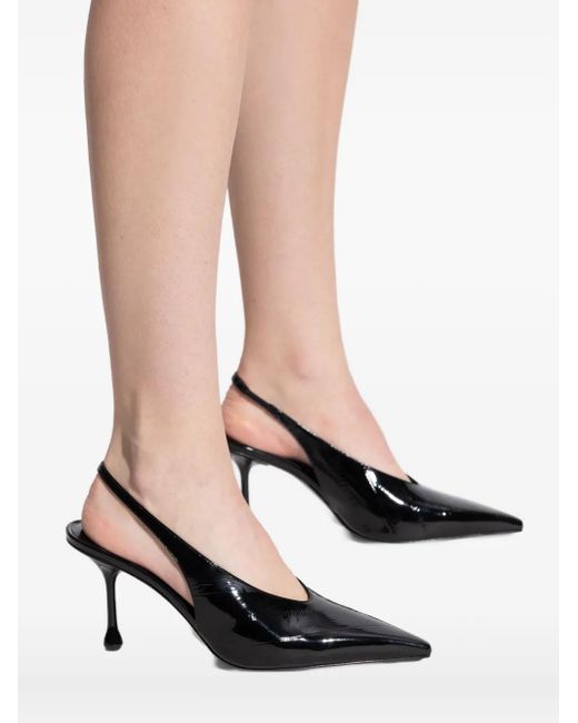 Jimmy Choo 95 Mm Isa Slingback Pumps Met Puntige Neus in het Black