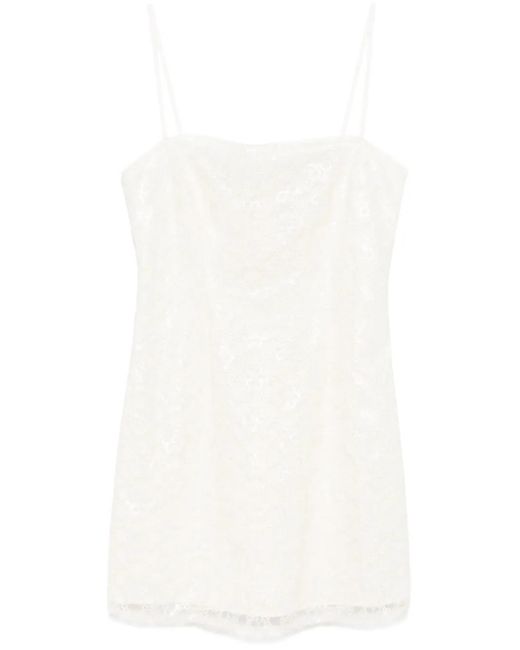 ROTATE BIRGER CHRISTENSEN White Beaded Mini Dress