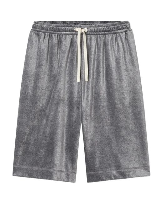 Lanvin Gray Drawstring Shorts for men