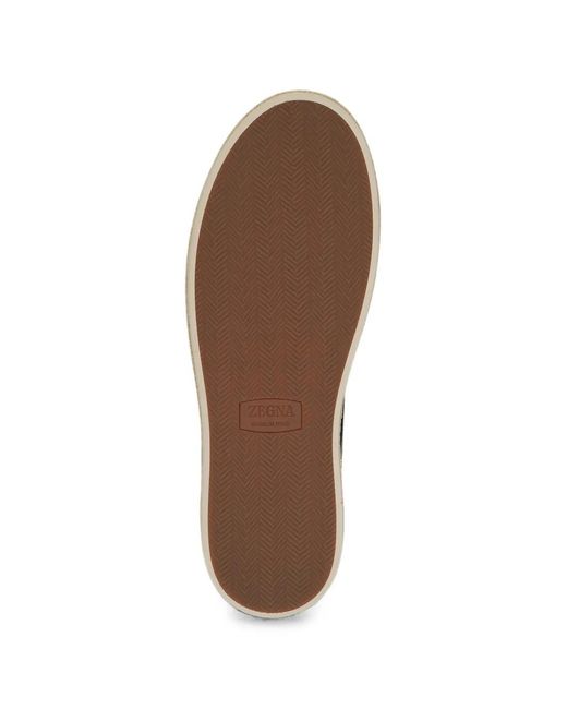 Zegna Blue Triple Stitch Espadrilles for men
