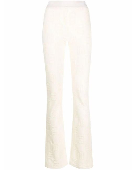 Ambush モノグラム フレアレギンス White