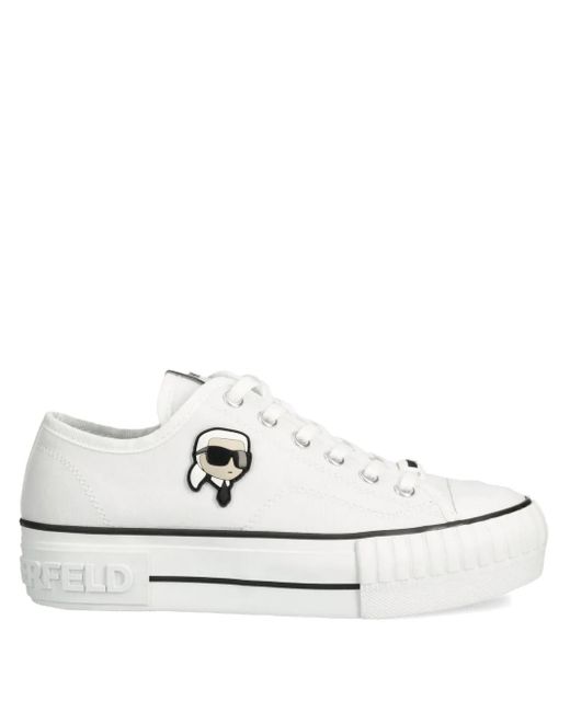 Karl Lagerfeld White Ikon Kampus Max Sneakers