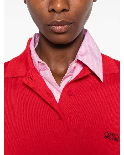 Pull À Logo Anagram Brodé Loewe en coloris Red