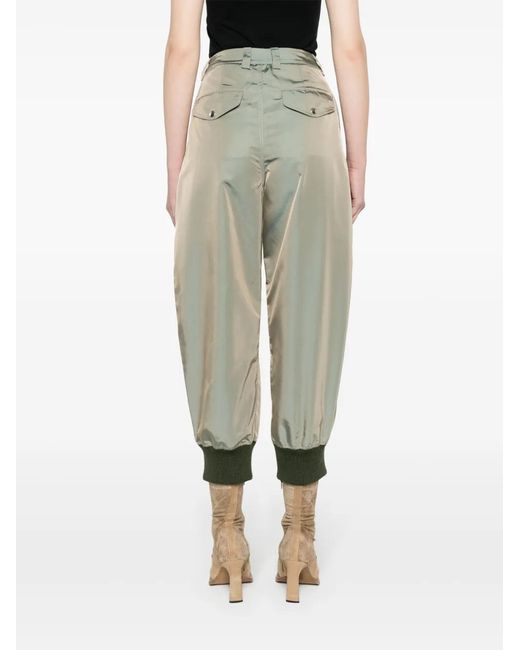 VAQUERA White Zip-Detail Cropped Trousers