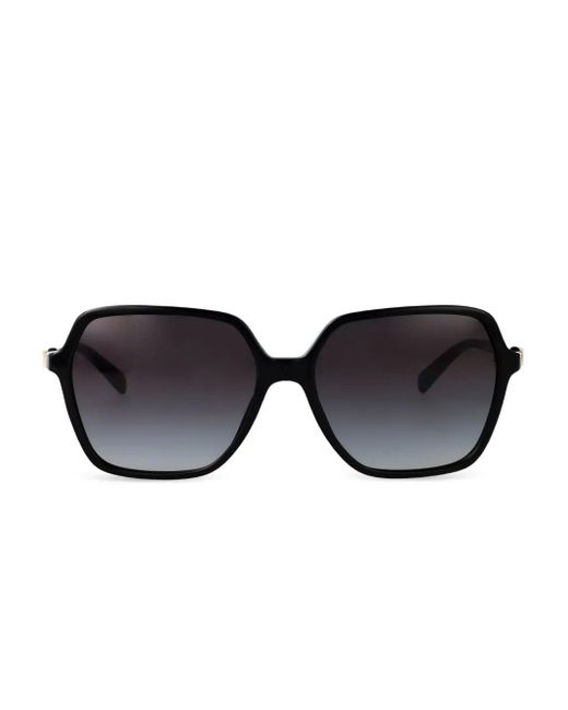 Michael Kors Black Geometric-Frame Sunglasses for men