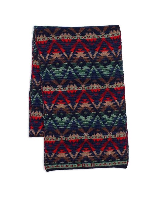 Polo Ralph Lauren Blue Southwestern Scarf for men