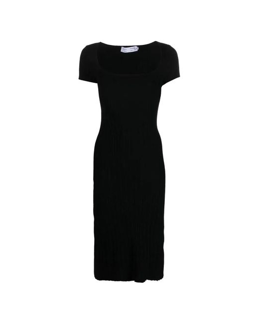 Proenza Schouler Black Open-back Knit Dress