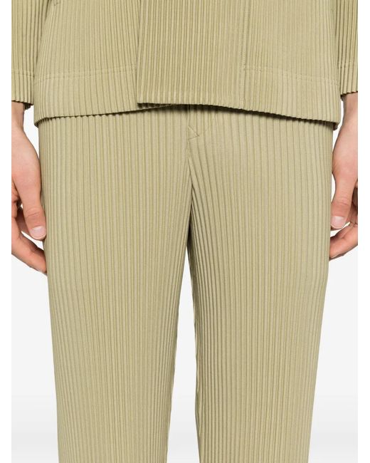 Homme Plissé Issey Miyake Natural Pleated Trousers for men