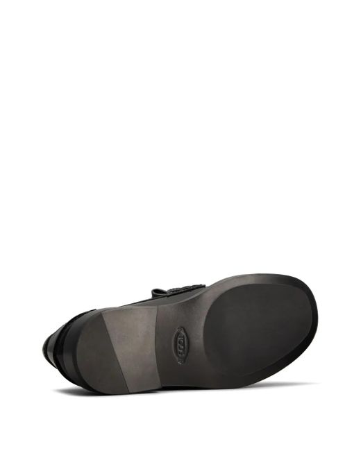 Mocasines con placa del logo Tod's de color Black