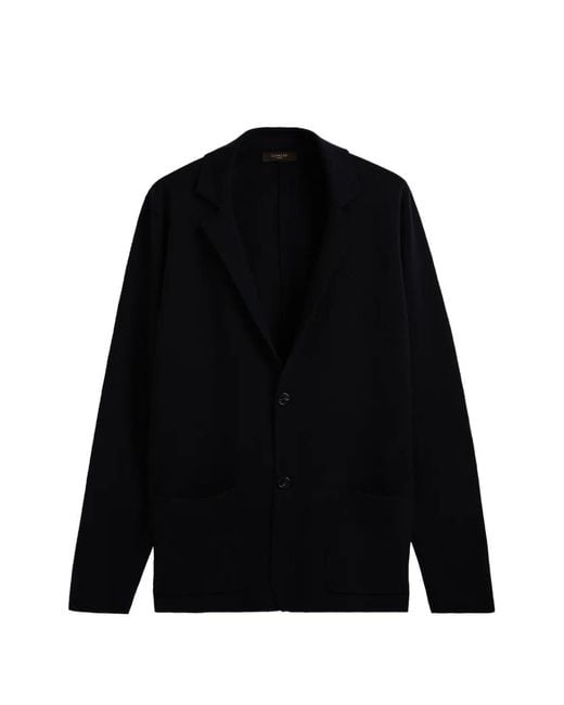 Zanone Black Milano-Stitch Blazer for men