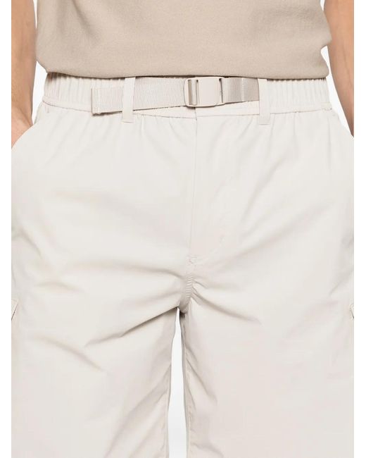 ALPHATAURI White Plex Belt Cargo Shorts for men