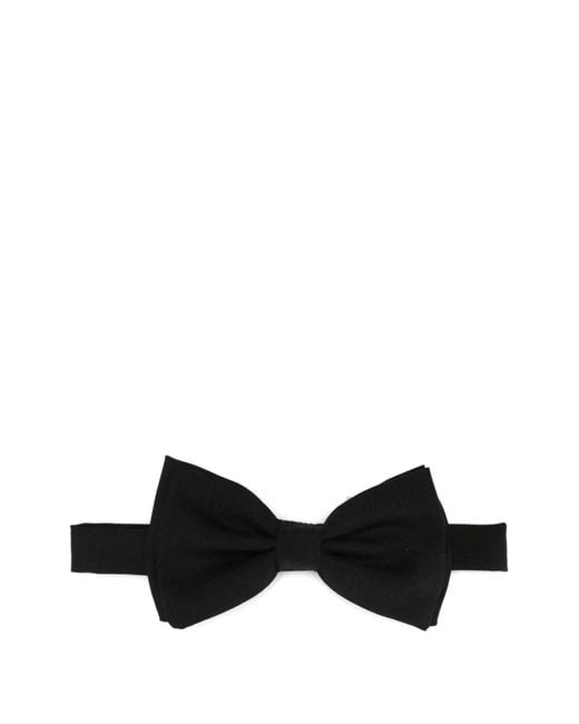 Lardini Black Woven Bow Tie for men
