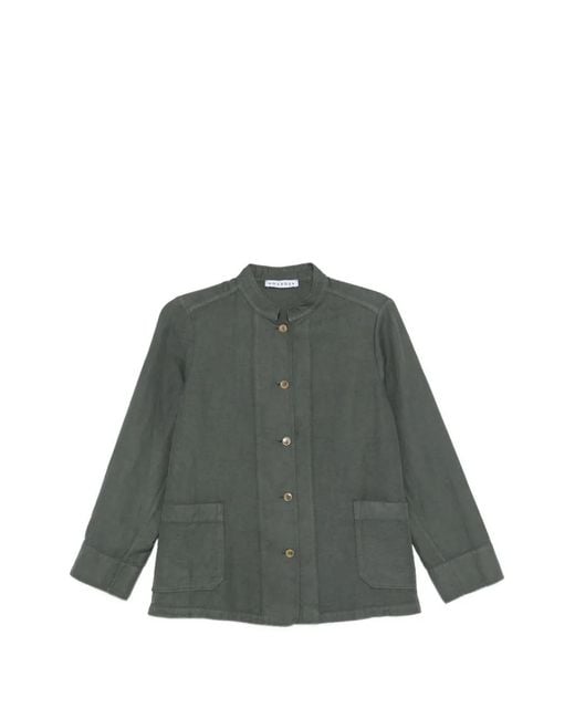 ROSSO35 Green Button Pocket Jacket
