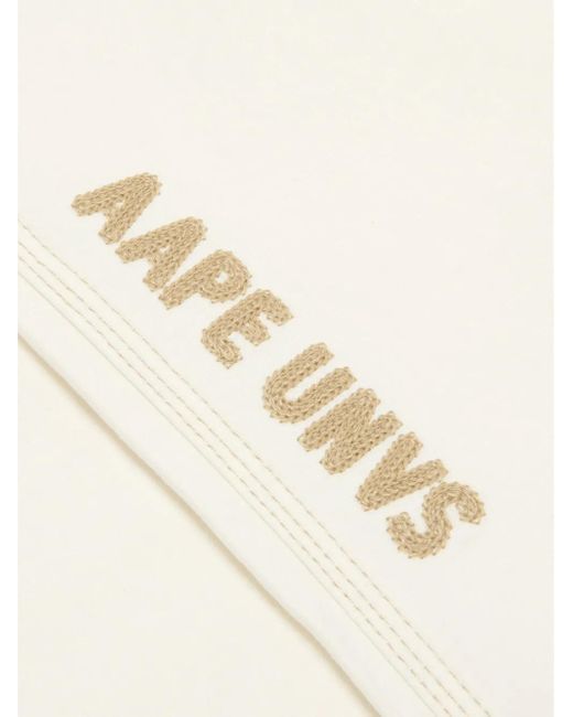 Aape By A Bathing Ape Natural Logo-Patch Trousers for men