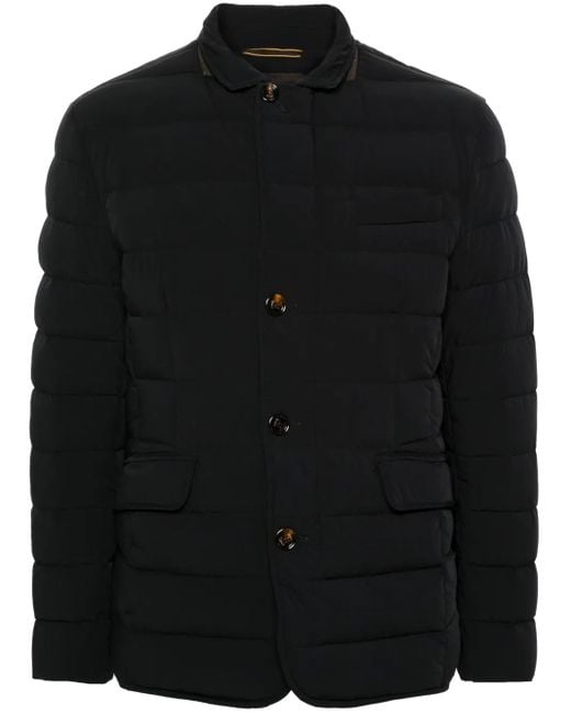 Moorer Black Zayn-Kn Puffer Jacket for men