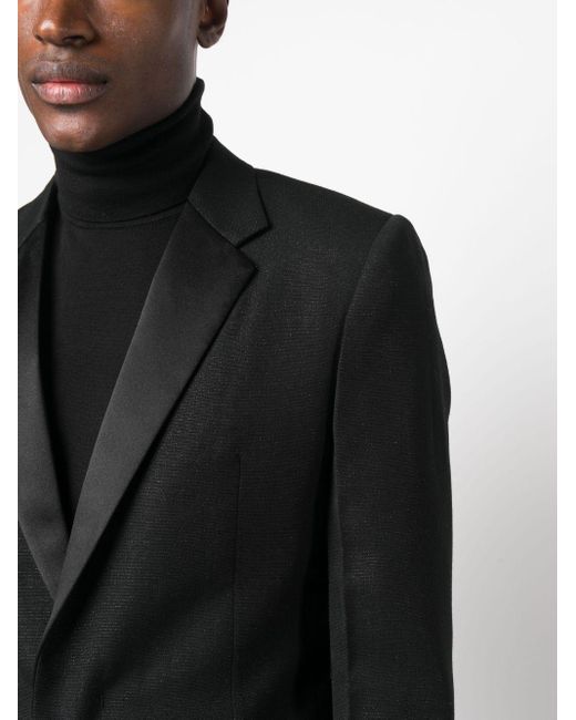 Givenchy Black Single-breasted Wool Blazer for men