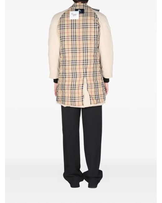 1/OFF White Check Pattern Coat