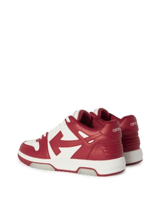 Off-White c/o Virgil Abloh Red Out Of Office "ooo" Low-top Sneakers