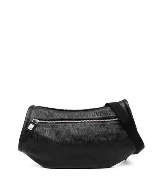 1017 ALYX 9SM Black Buckle-Detail Zip Shoulder Bag for men