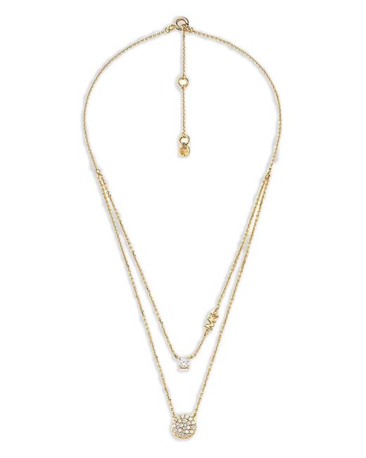 Michael Kors White Statement-Pendant Necklace