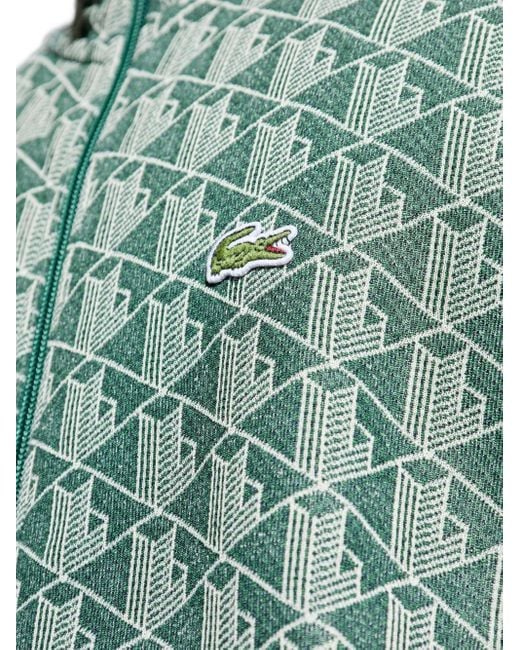 Lacoste Green Jacquard Sweater for men